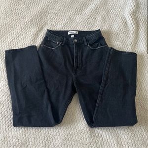 Abercrombie curve love ultra high rise ankle straight